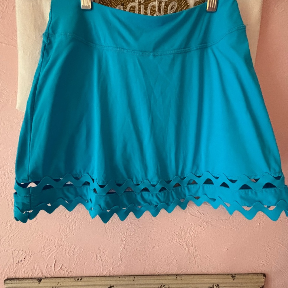 Lilly Pulitzer Turquoise Mini Skirt